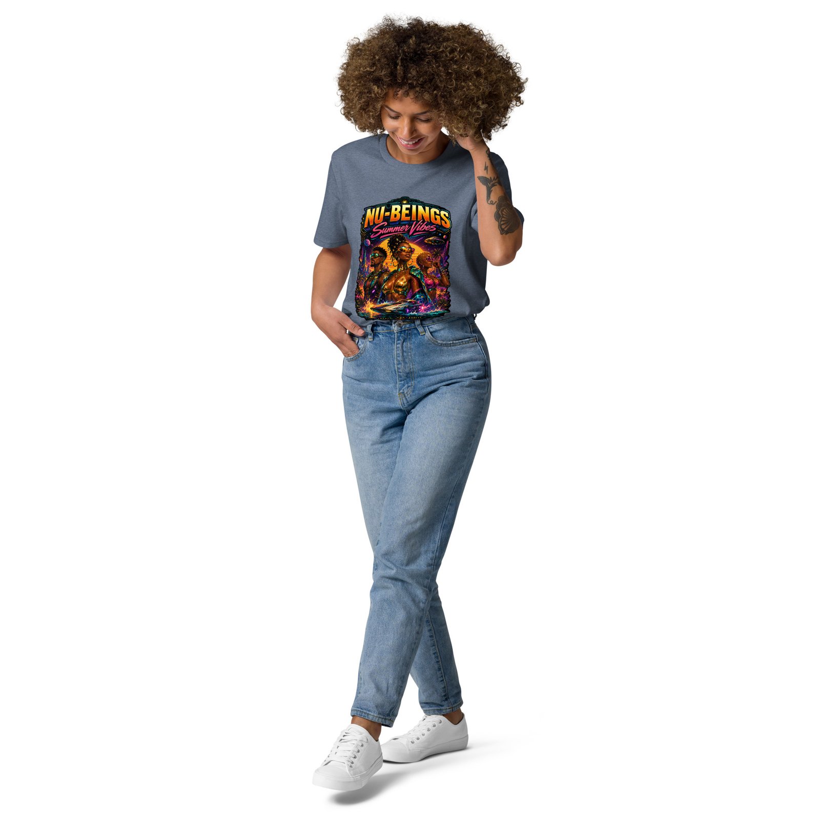 NU-BEINGS Summer Vibes (100% Cotton) T-Shirt - Image 3