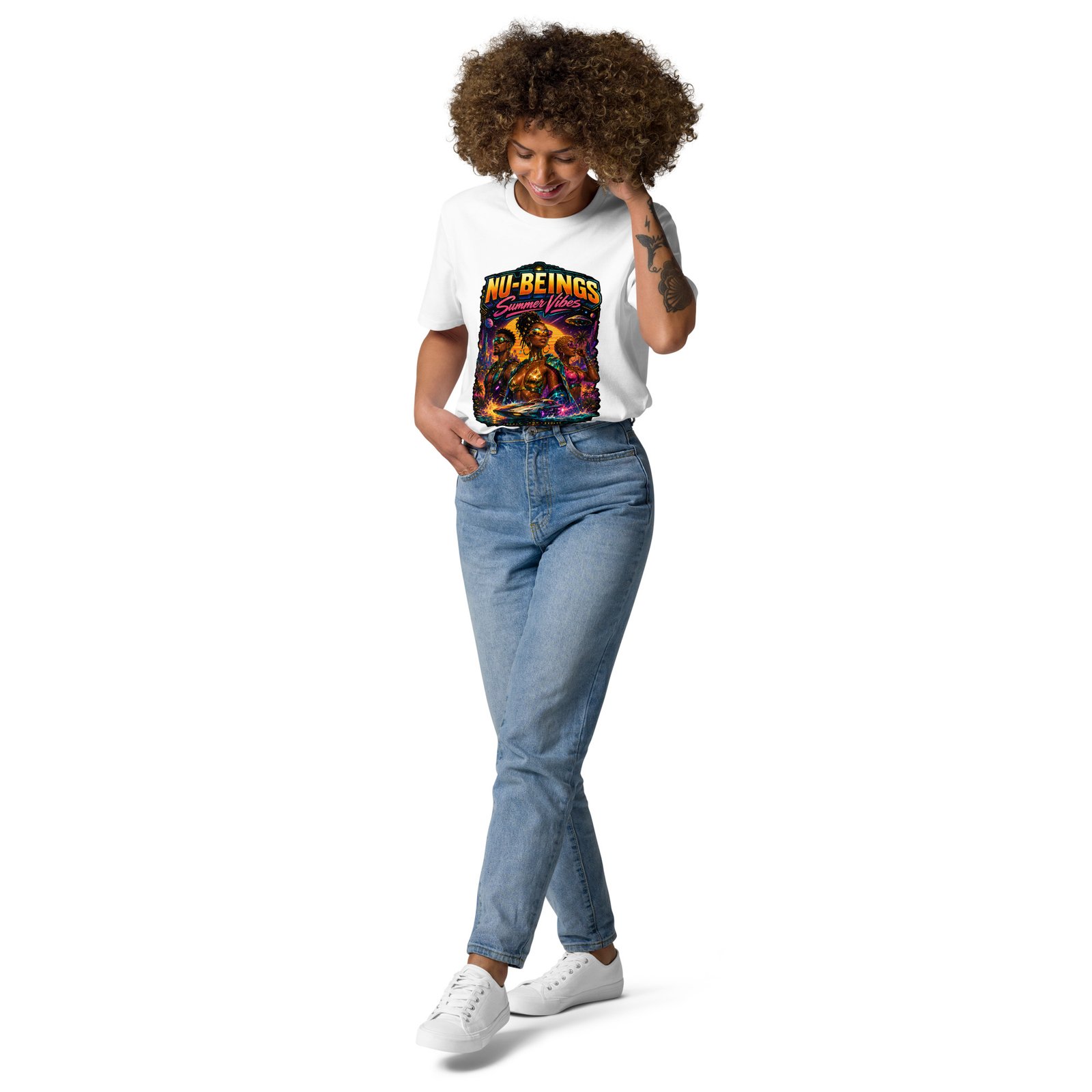 NU-BEINGS Summer Vibes (100% Cotton) T-Shirt - Image 7